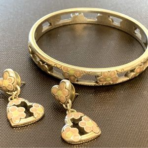 Brighton Retired “FLOWER POWER” Bangle/Earring Set.